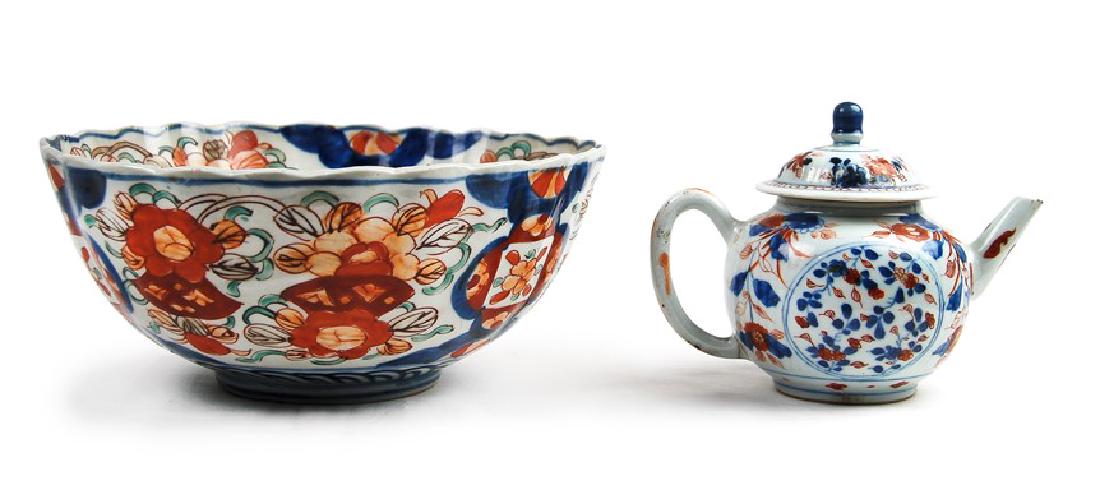 IMARI BOWL AND TEAPOT SET (1 of 1)