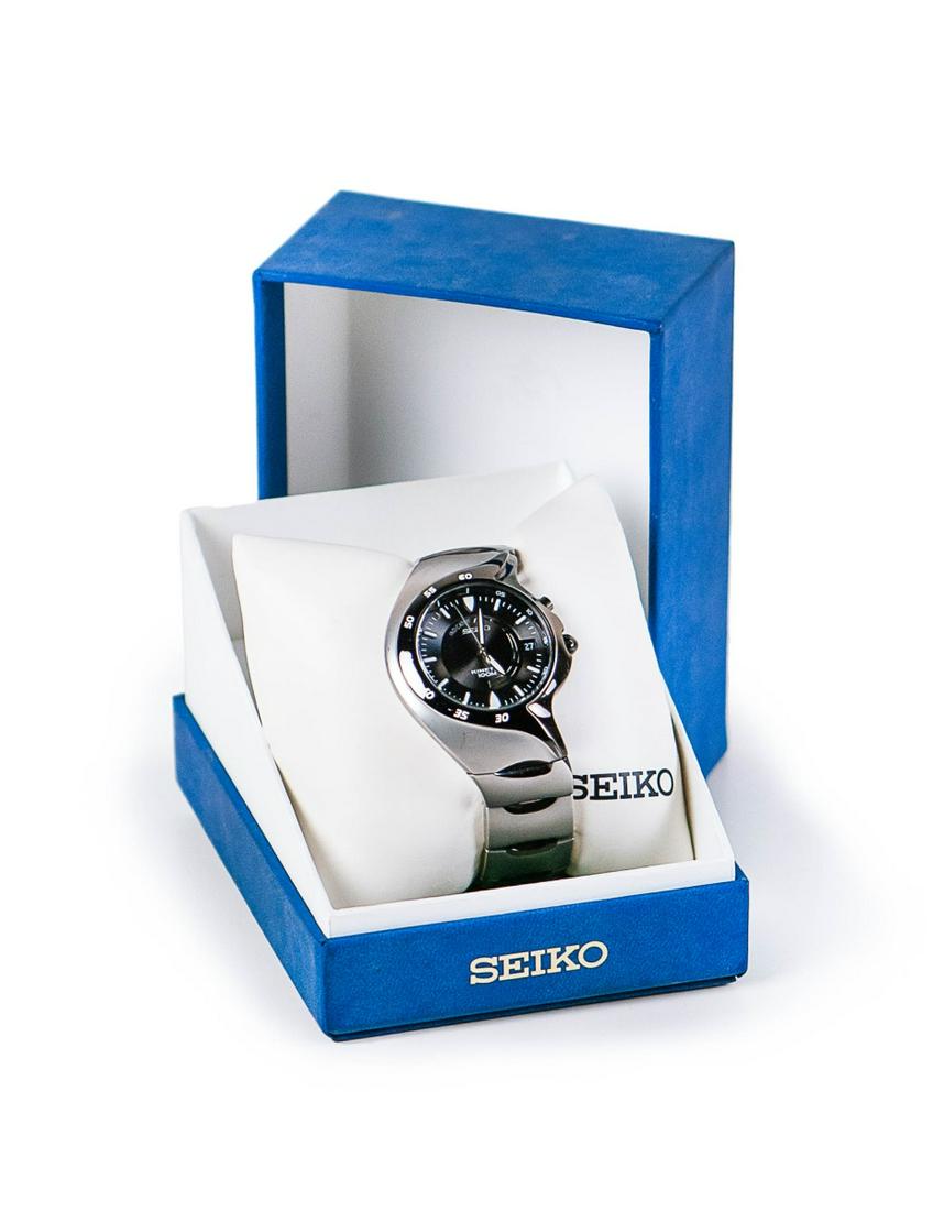 SEIKO MENS KINETIC 100M WATCH (1 of 4)