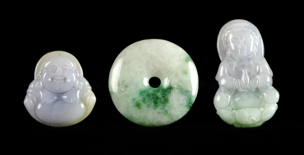 GROUP OF JADE PENDANTS (1 of 1)