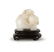 QING DYNASTY A WHITE JADE "ELEPHANT AND BOY"