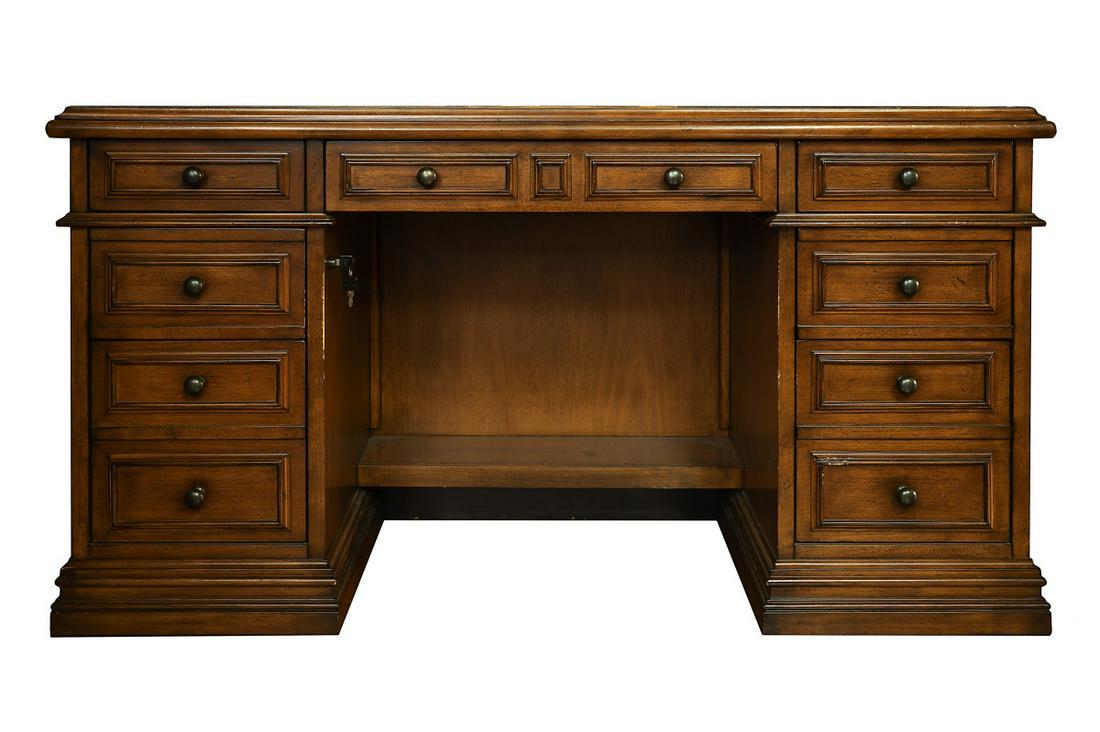 "SLIGH" LEATHER TOP DESK (1 of 3)