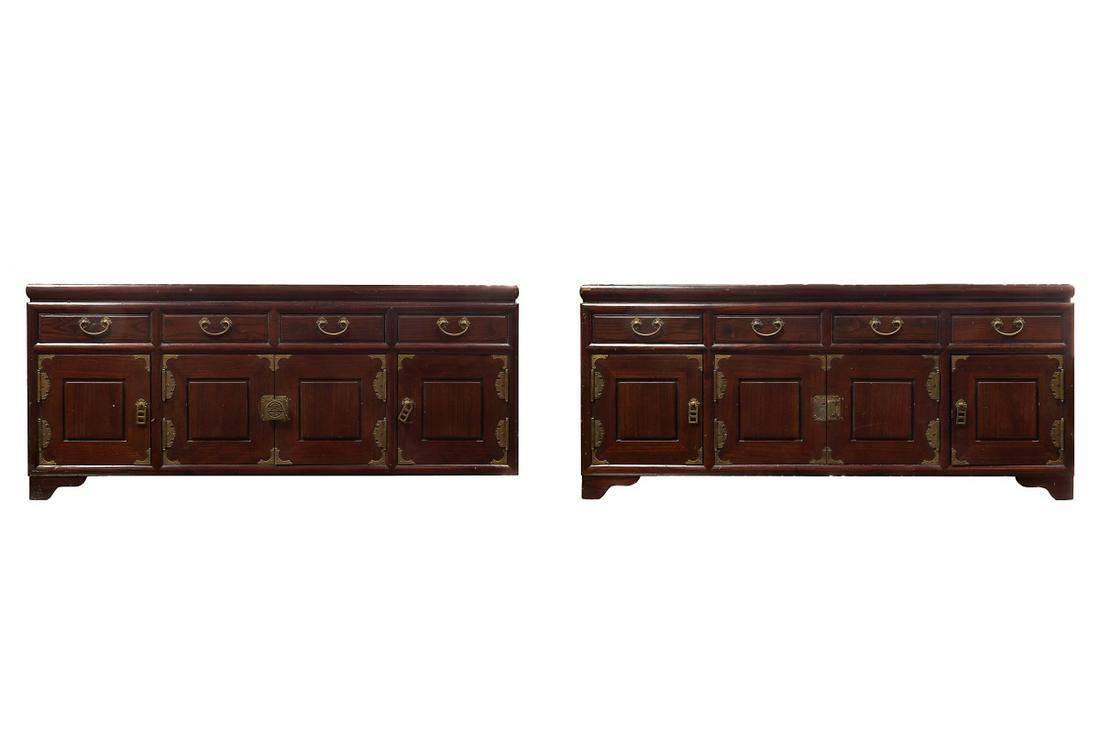 PAIR OF CHINESE STYLE STORAGE CHESTS (1 of 4)