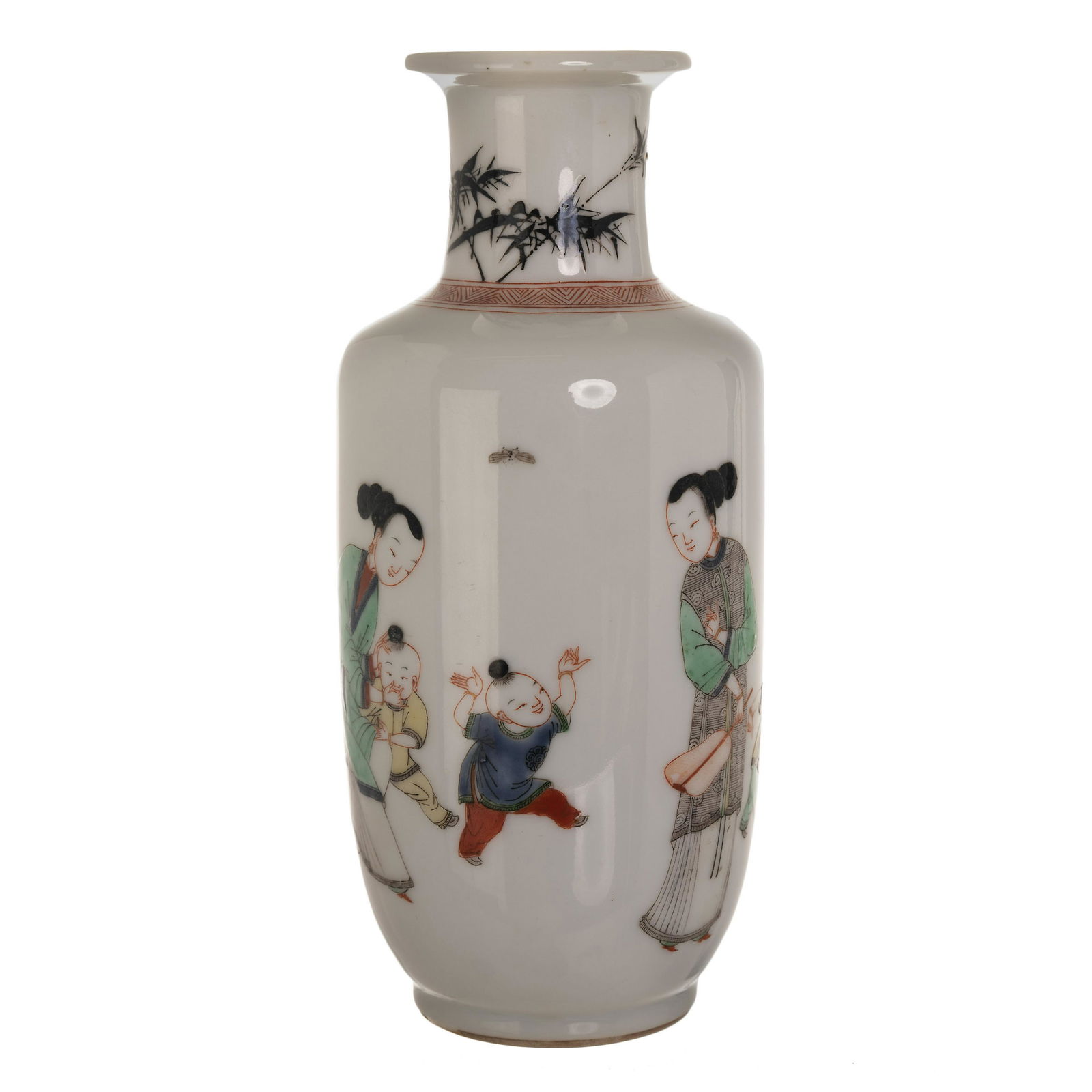 CHINESE FAMILLE ROSE FIGURAL VASE (1 of 13)