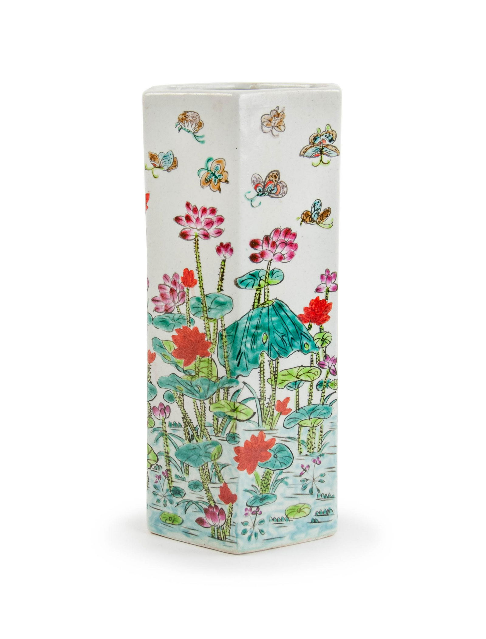 CHINESE HEXAGONAL VASE (1 of 4)