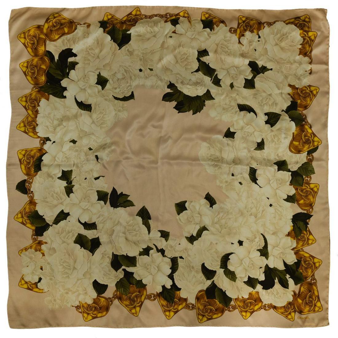 CHANEL SILK SCARF (1 of 6)