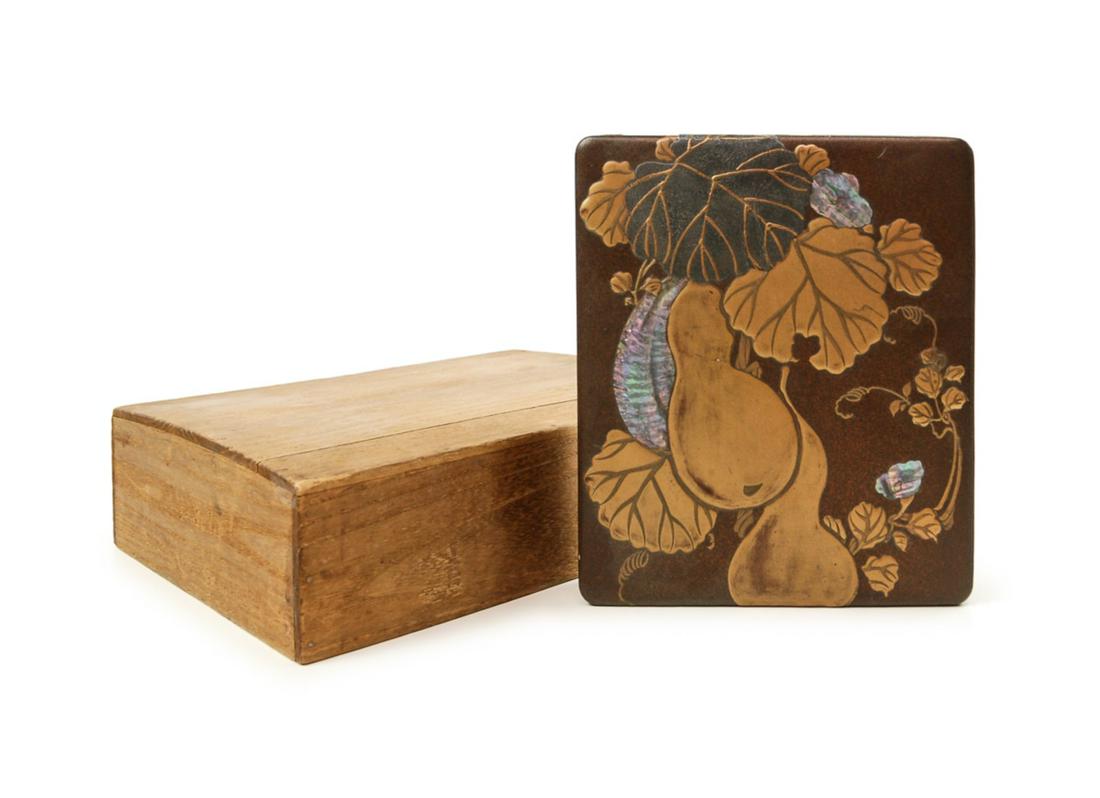 GILDED LACQUER CALLIGRAPHY SET (1 of 18)