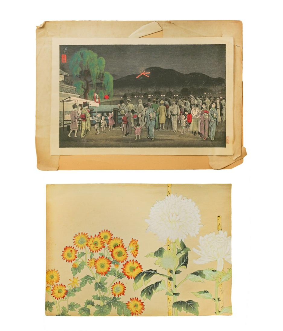 NOMURA YOSHIMITSU UKIYO-E NIJO CASTLE AT NIGHT (1 of 8)