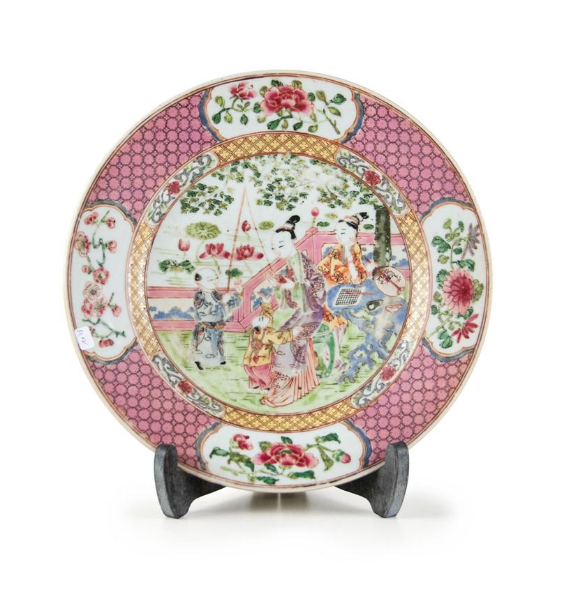 CHINESE FAMILLE ROSE PLATE (1 of 10)