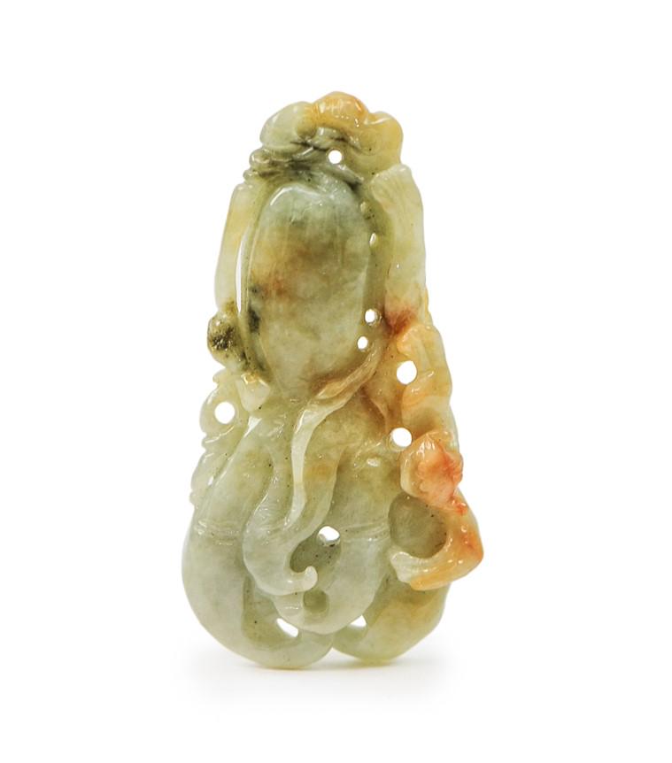 PALE CELADON & BROWN JADE TOGGLE (1 of 2)