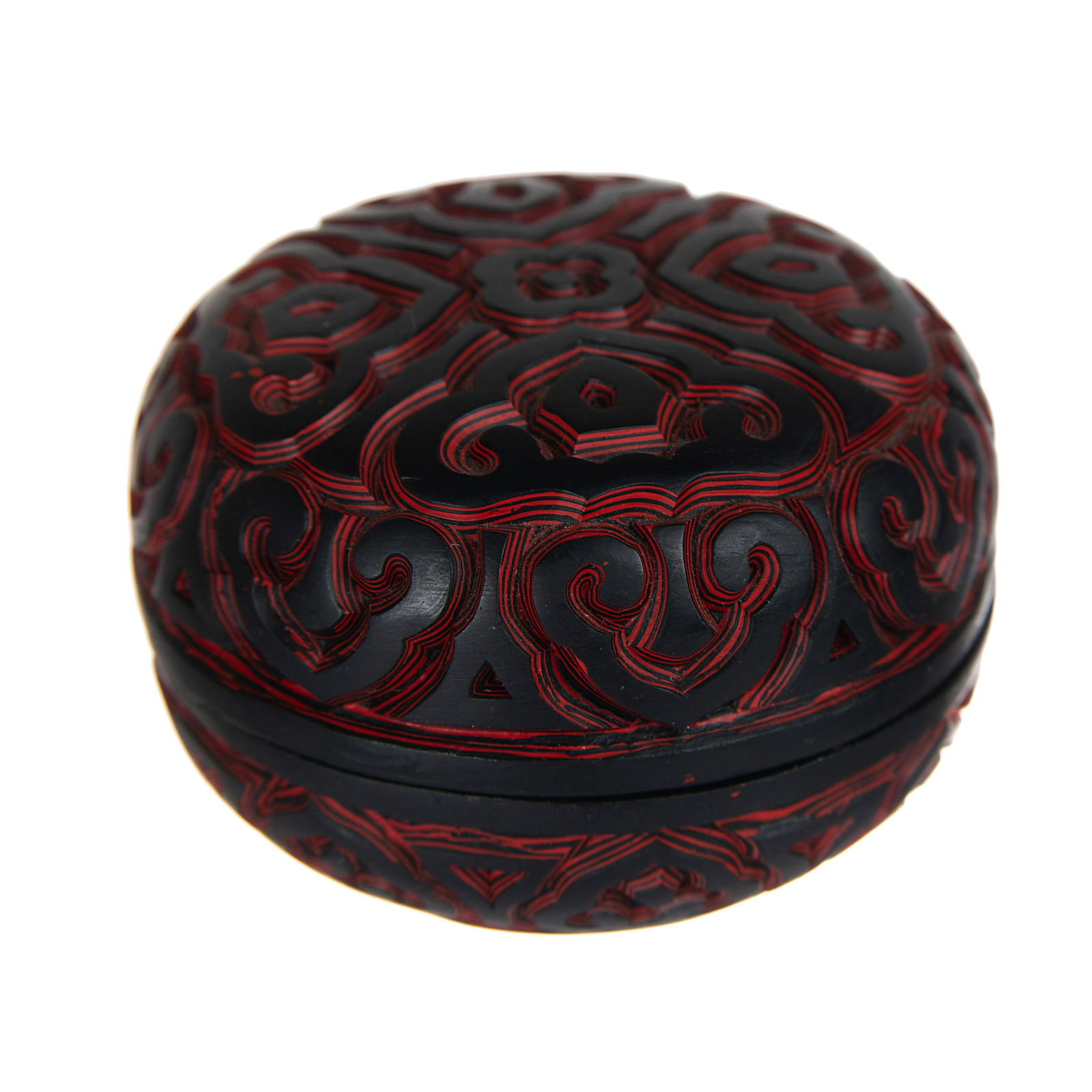 A CINNABAR LACQUER PASTE BOX (1 of 6)