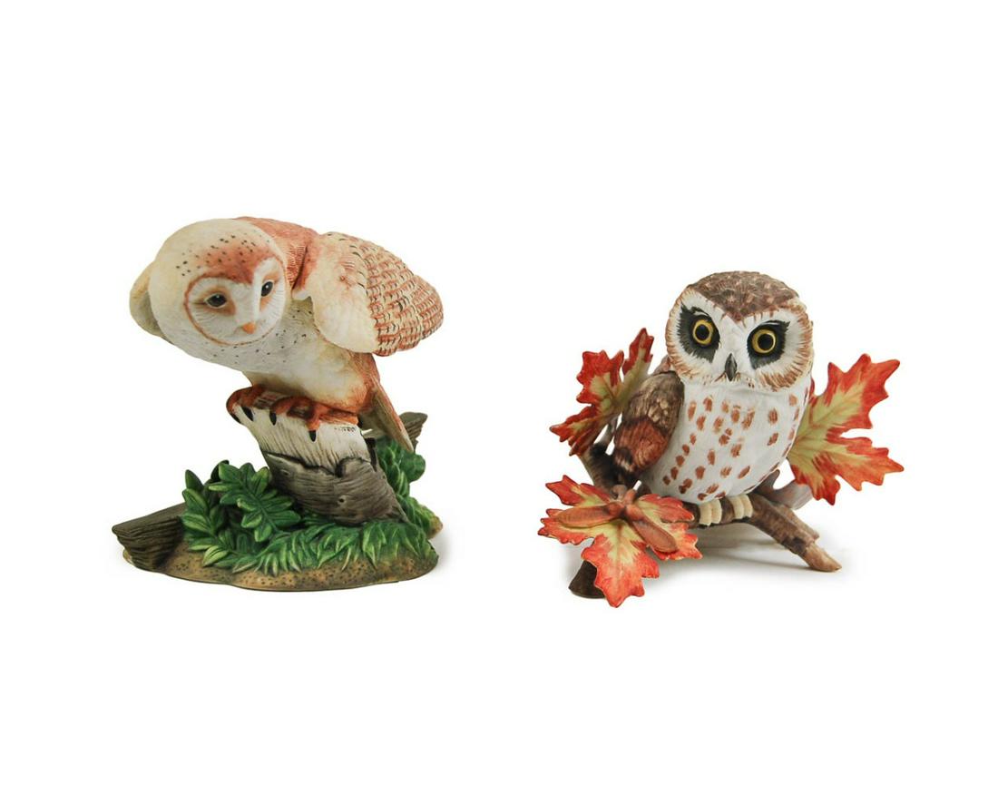 TWO LENOX PORCELAIN FIGURE OF OWLS (1 of 4)