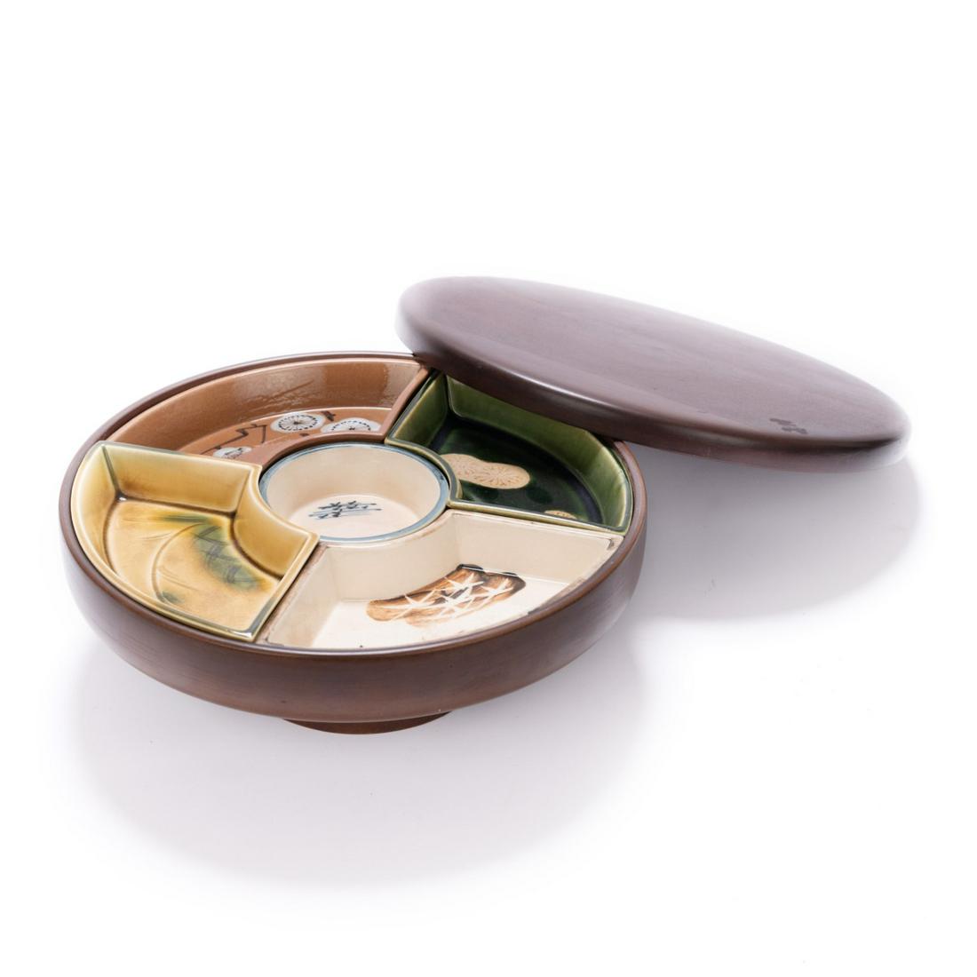 JAPANESE CERAMIC SWEET MEAT SERVER (1 of 6)