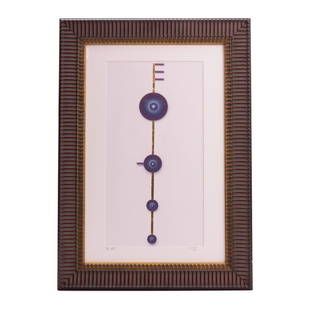 FRAMED ART "CIRCLES II" ACP 2/10 ALFONSO C. 2014: H:26.5in(67.3cm) W:18.5in(46.9cm)