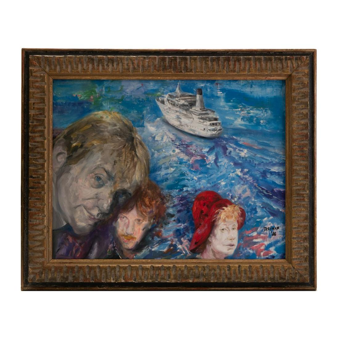 Joyce Treiman (1922-1991) FRAMED OIL ON BOARD (1 of 6)