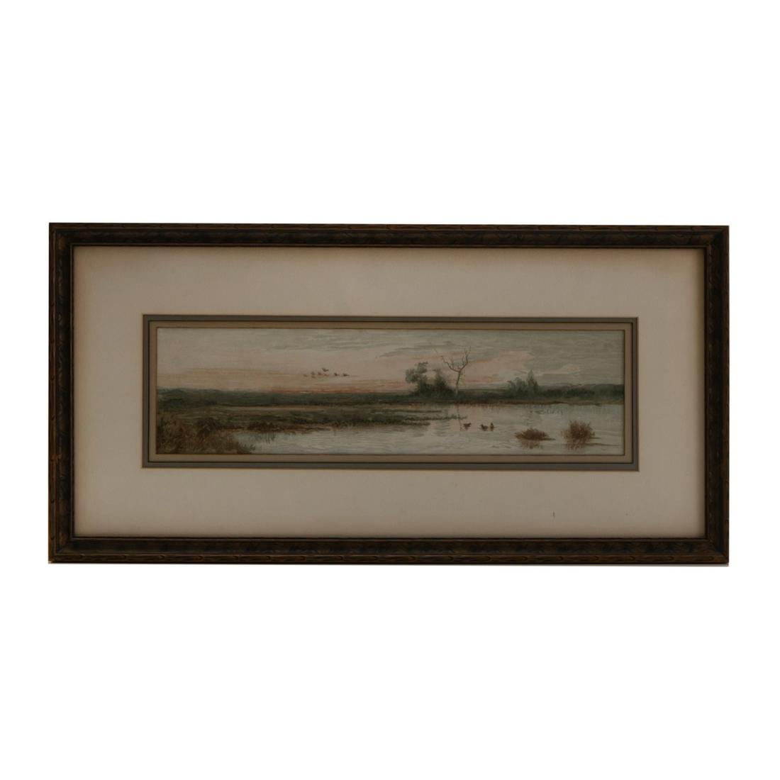 FRAMED WATERCOLOR BY WEDWORTH WADSWORTH (1 of 6)