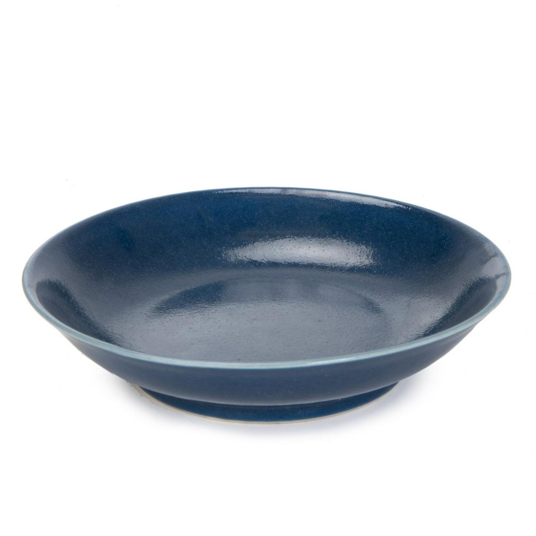 CHINESE BLUE GLAZED DISH (1 of 6)