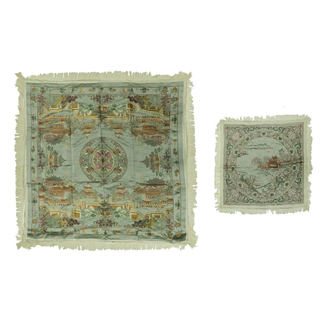 TWO CHINESE SILK TAPESTRY (1 of 6)