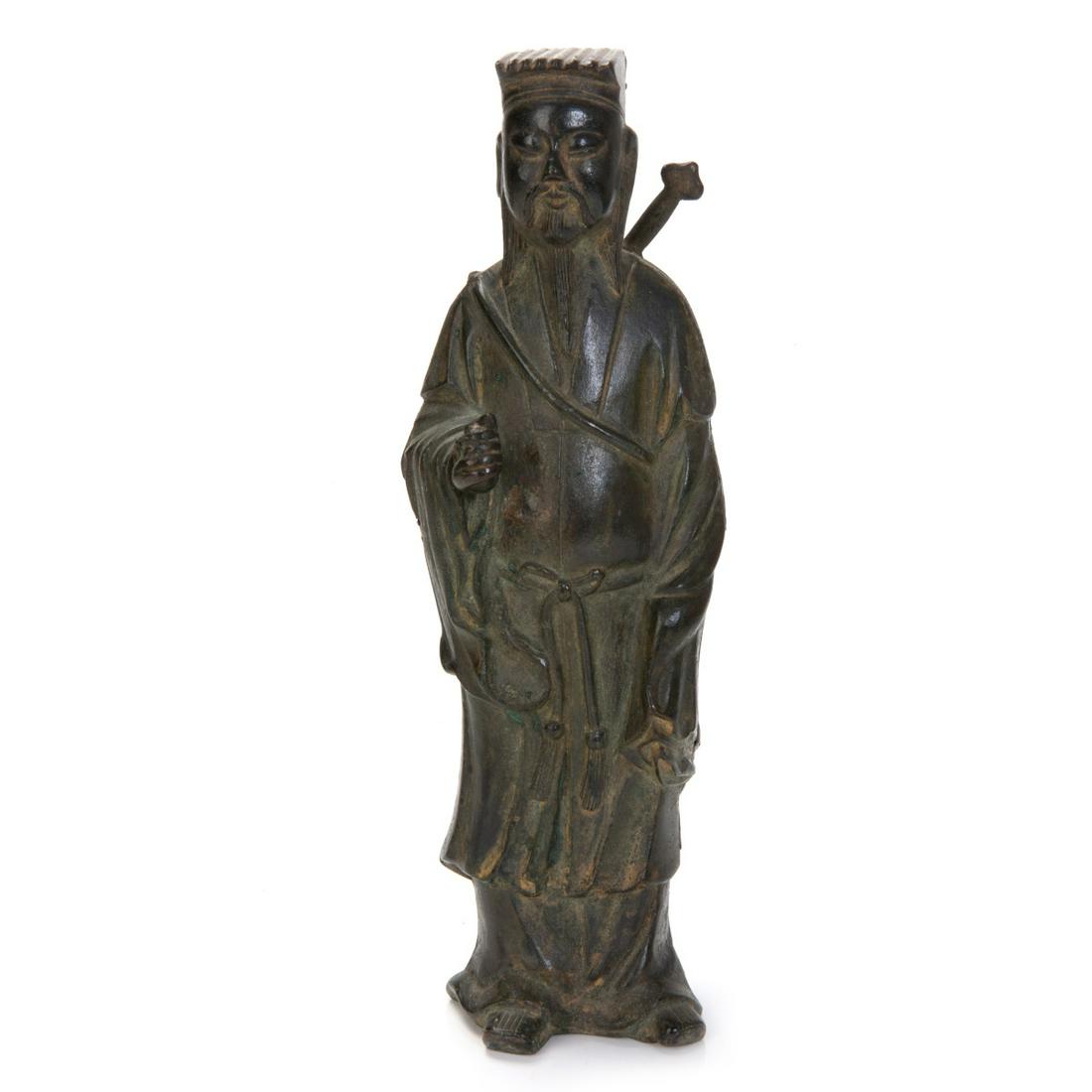 CHINESE MING DYNASTY BRONZE IMMORTAL FIGURE (1 of 6)