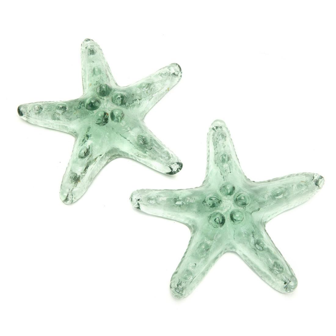 TWO GLASS STARFISH FIGURE (1 of 4)