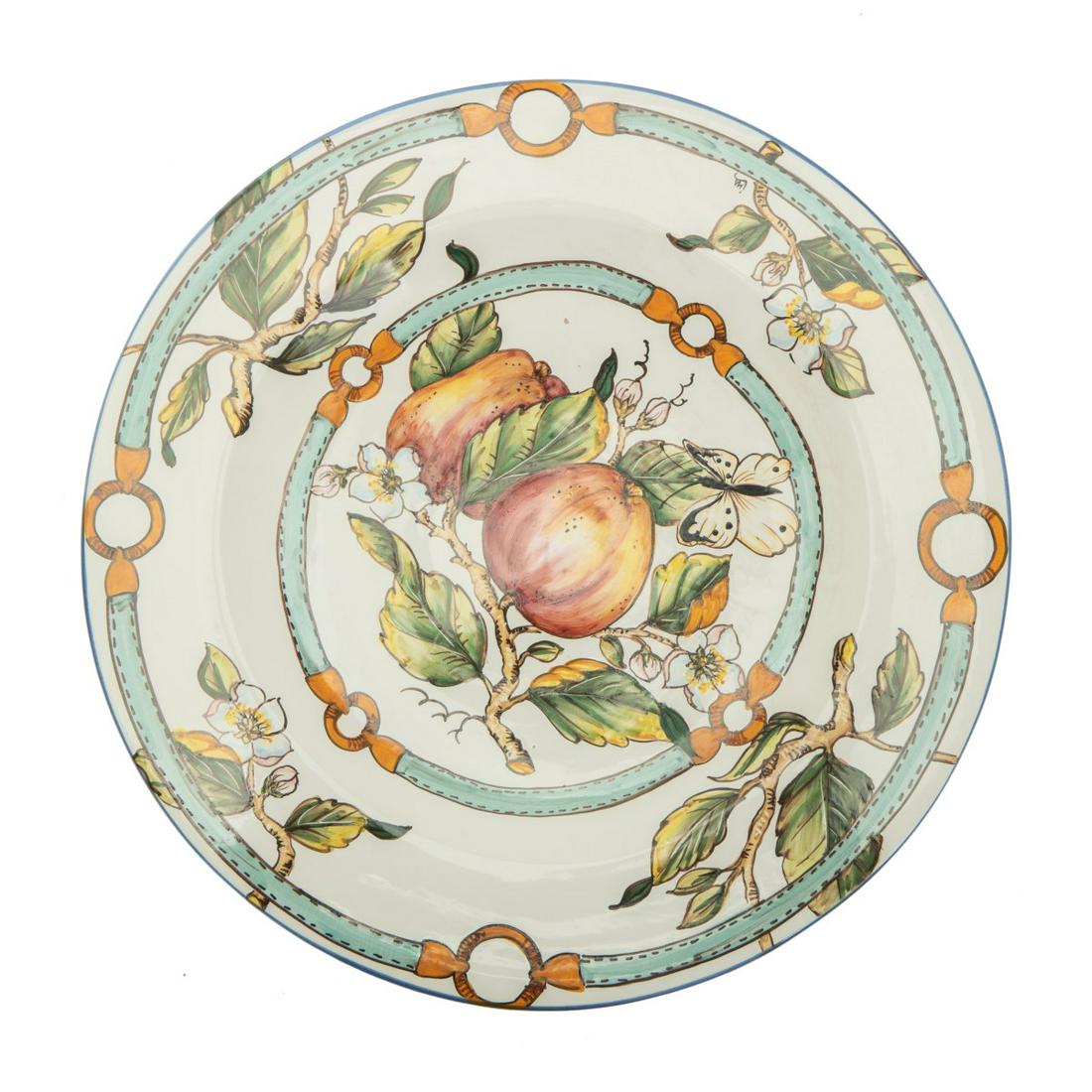 EUROPEAN PORCELAIN APPLE CHARGER (1 of 6)