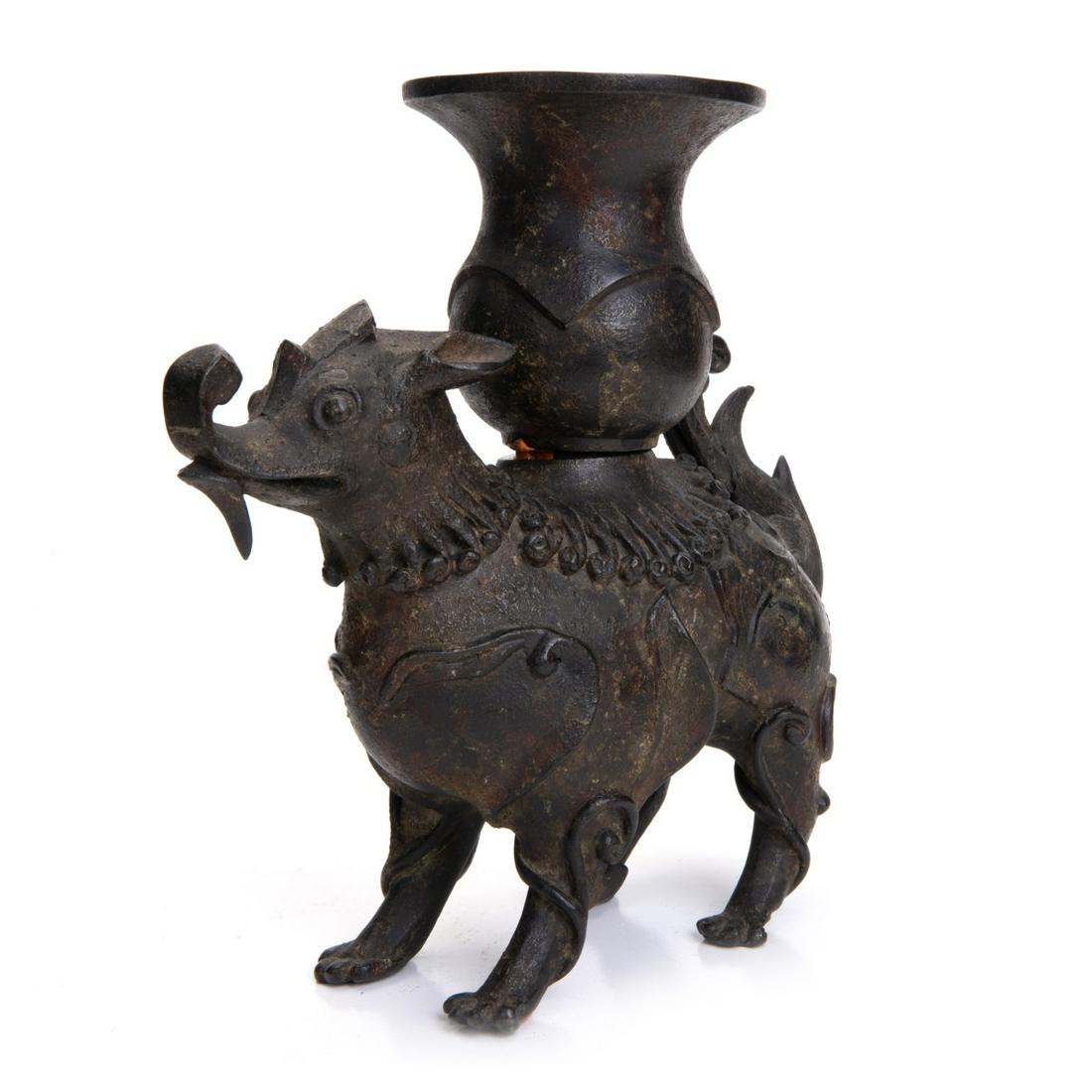HAN DYNASTY, CHINESE BRONZE QILING VESSEL (1 of 8)