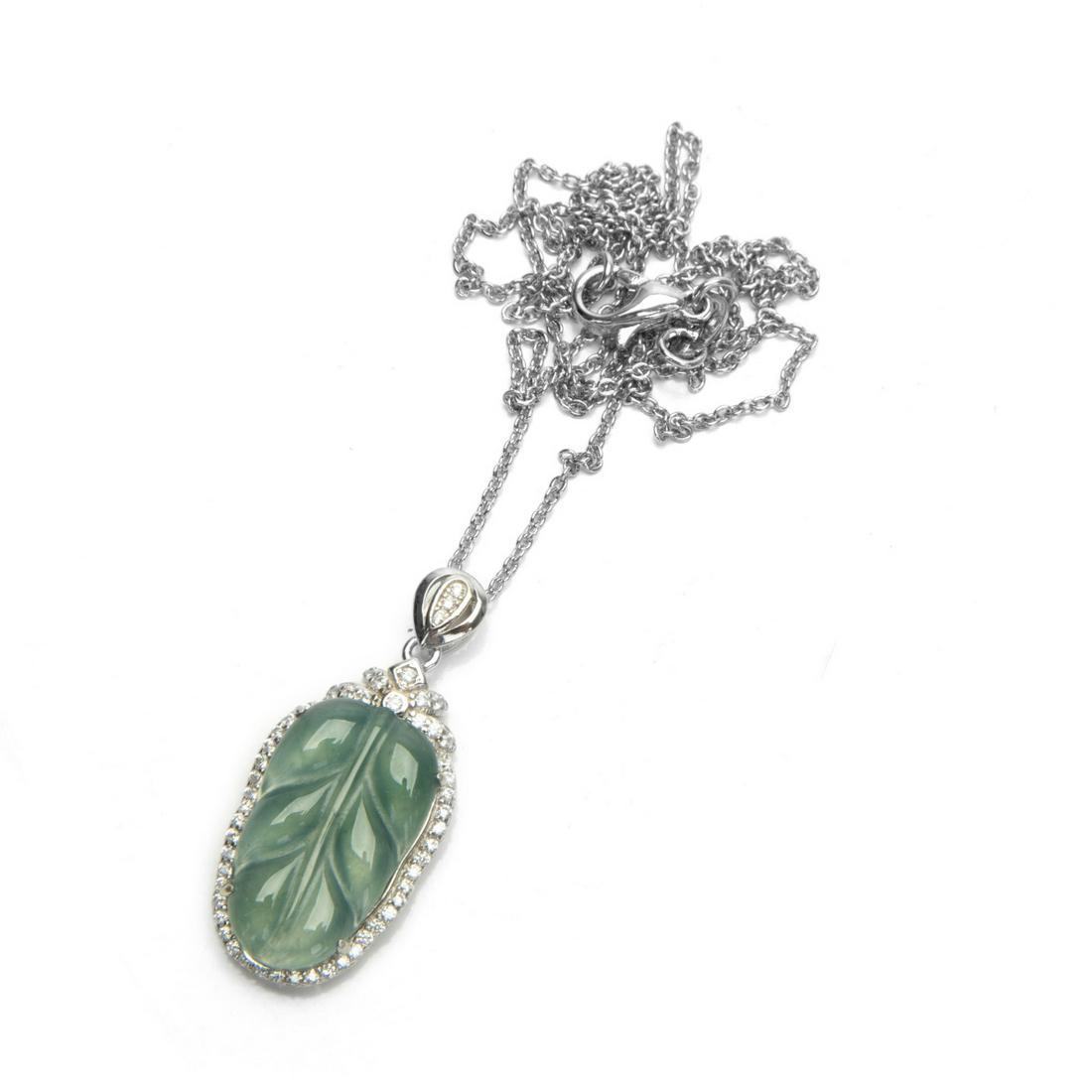 JADE AND SILVER NECKLACE (1 of 6)