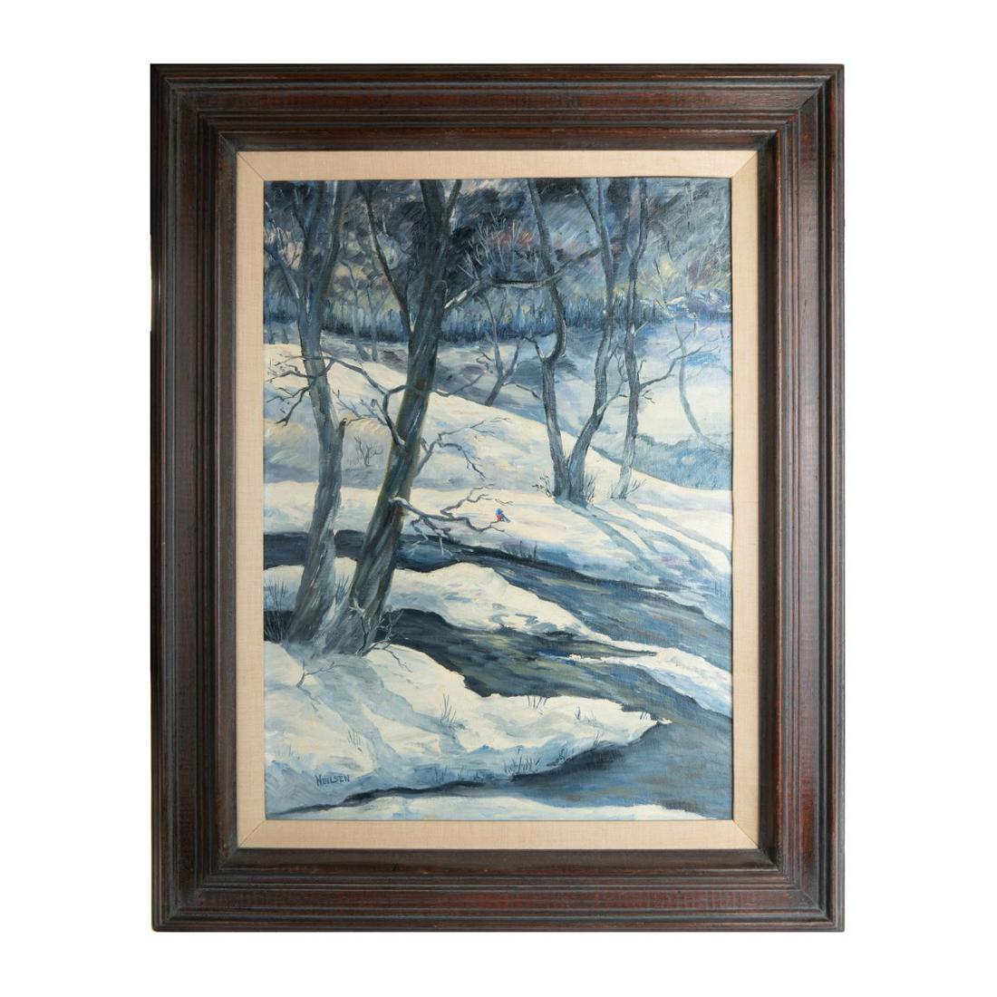 OIL ON CANVAS BOARD by (NEILSEN) (1 of 6)