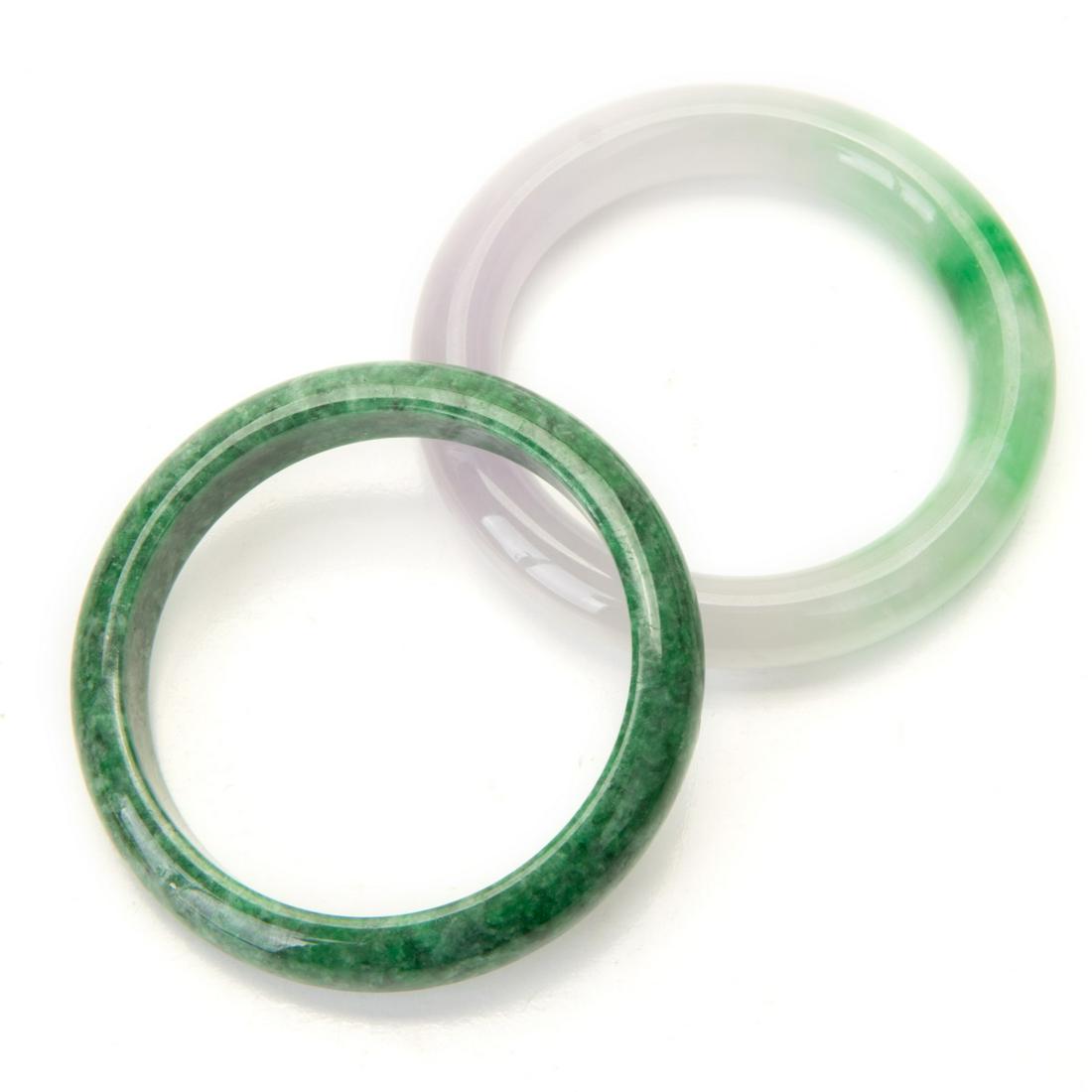 TWO JADE BANGLES (1 of 6)