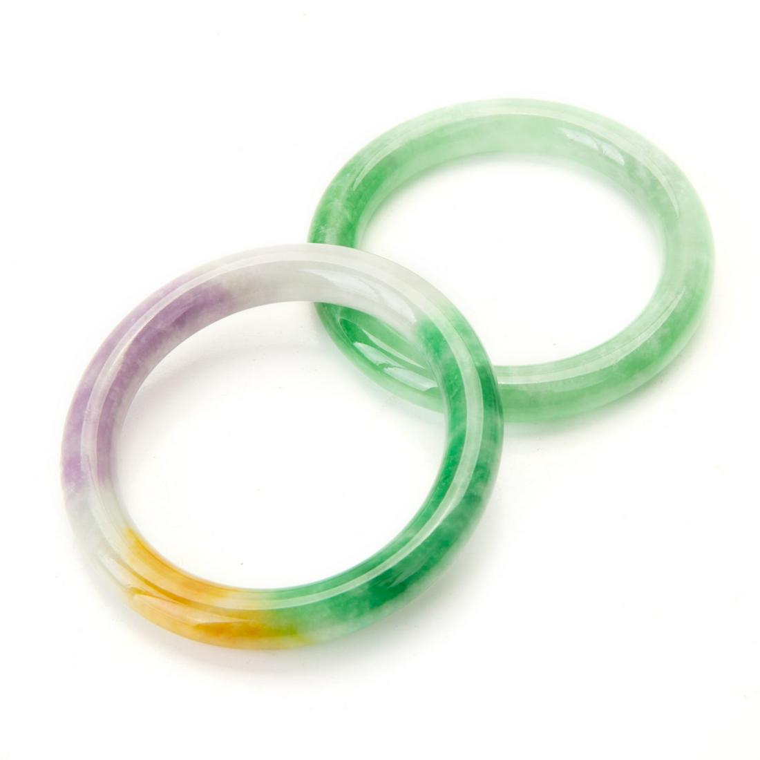 TWO JADE BANGLES (1 of 6)