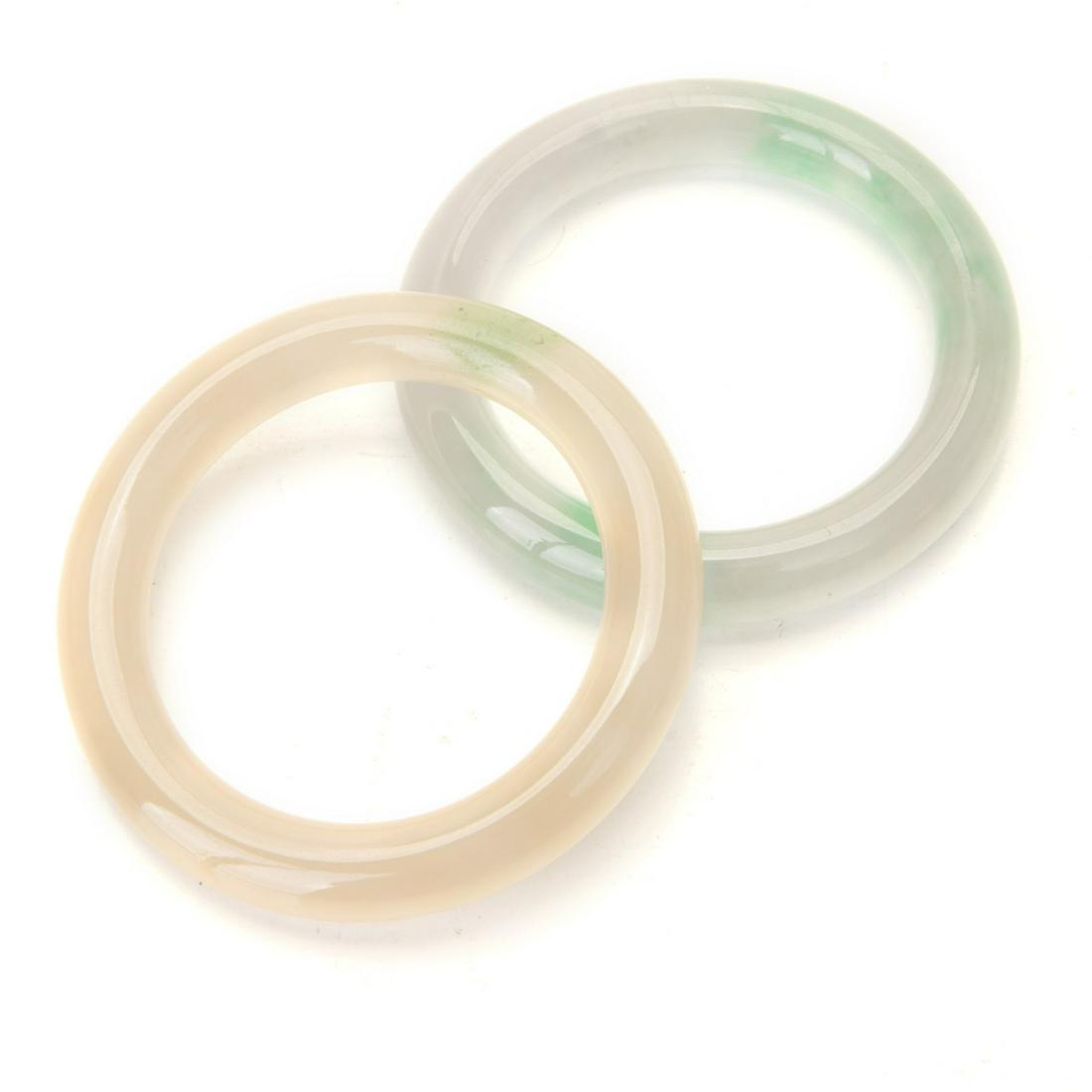 TWO JADE BANGLES (1 of 6)