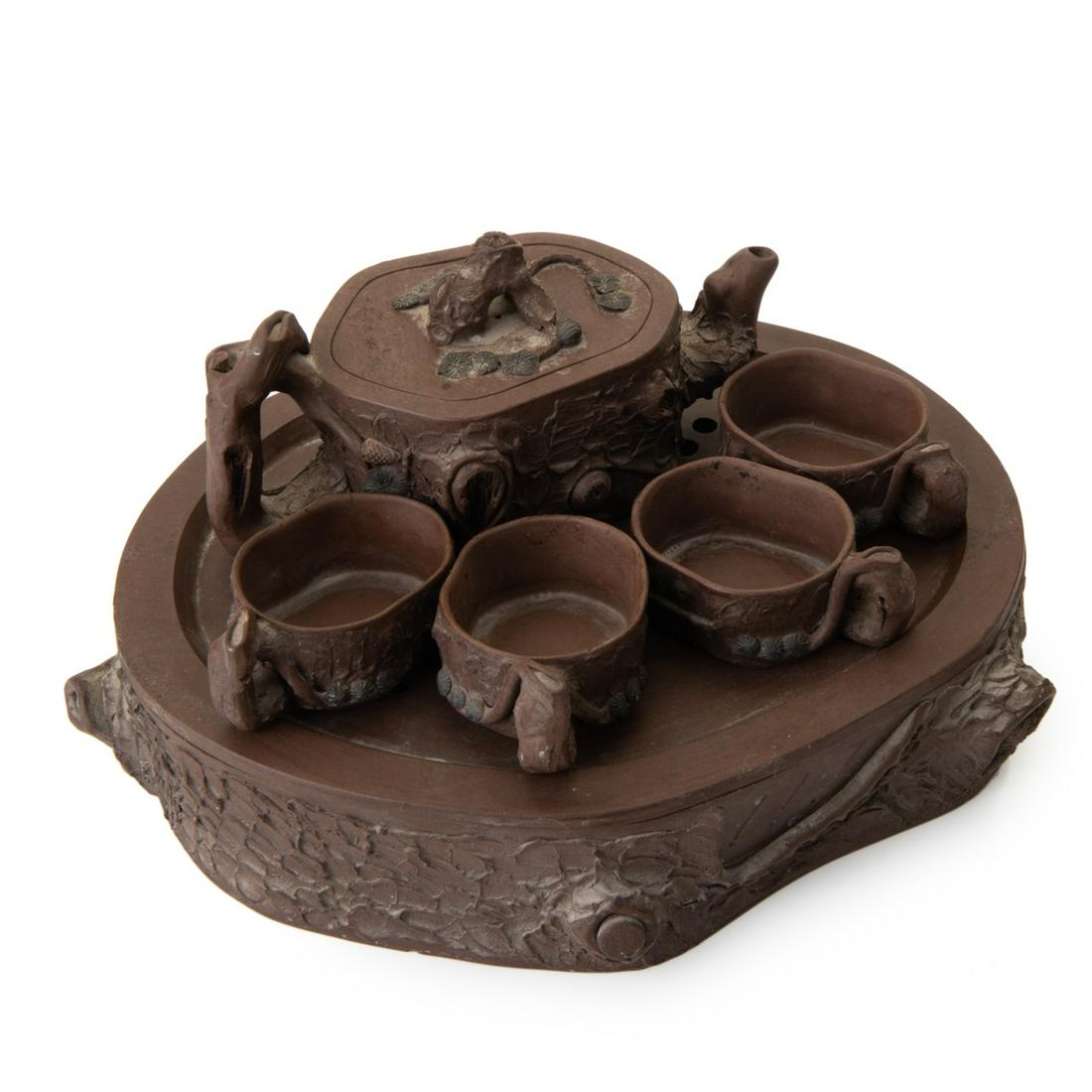YIXING CLAY TEA SET (1 of 6)