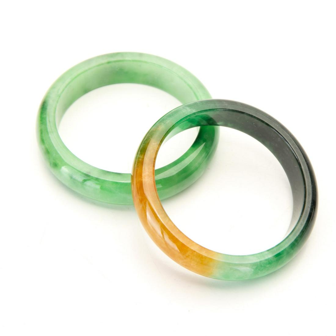 TWO JADE BANGLES (1 of 6)