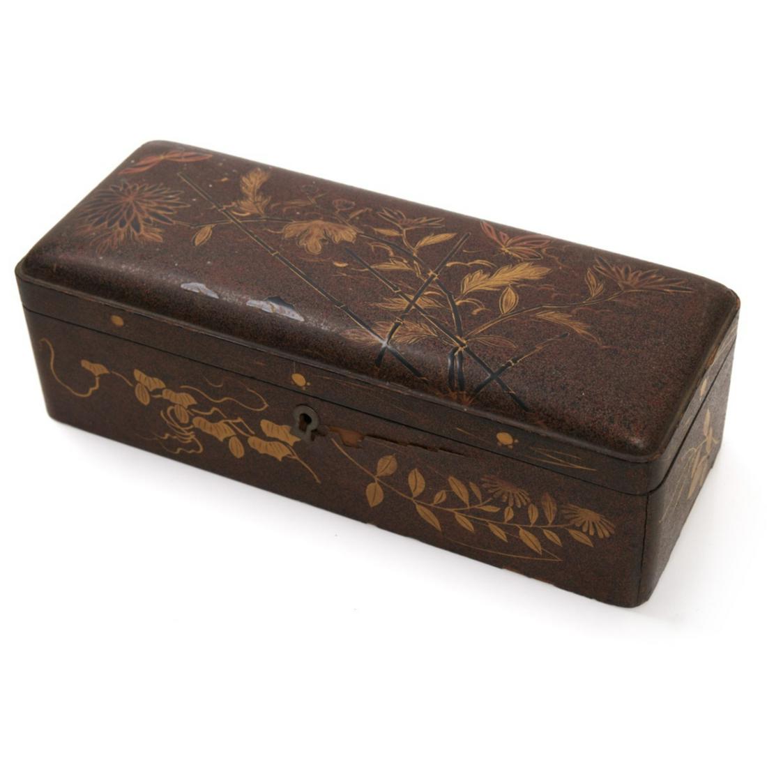 Japanese Lacquer Lock Box (1 of 1)
