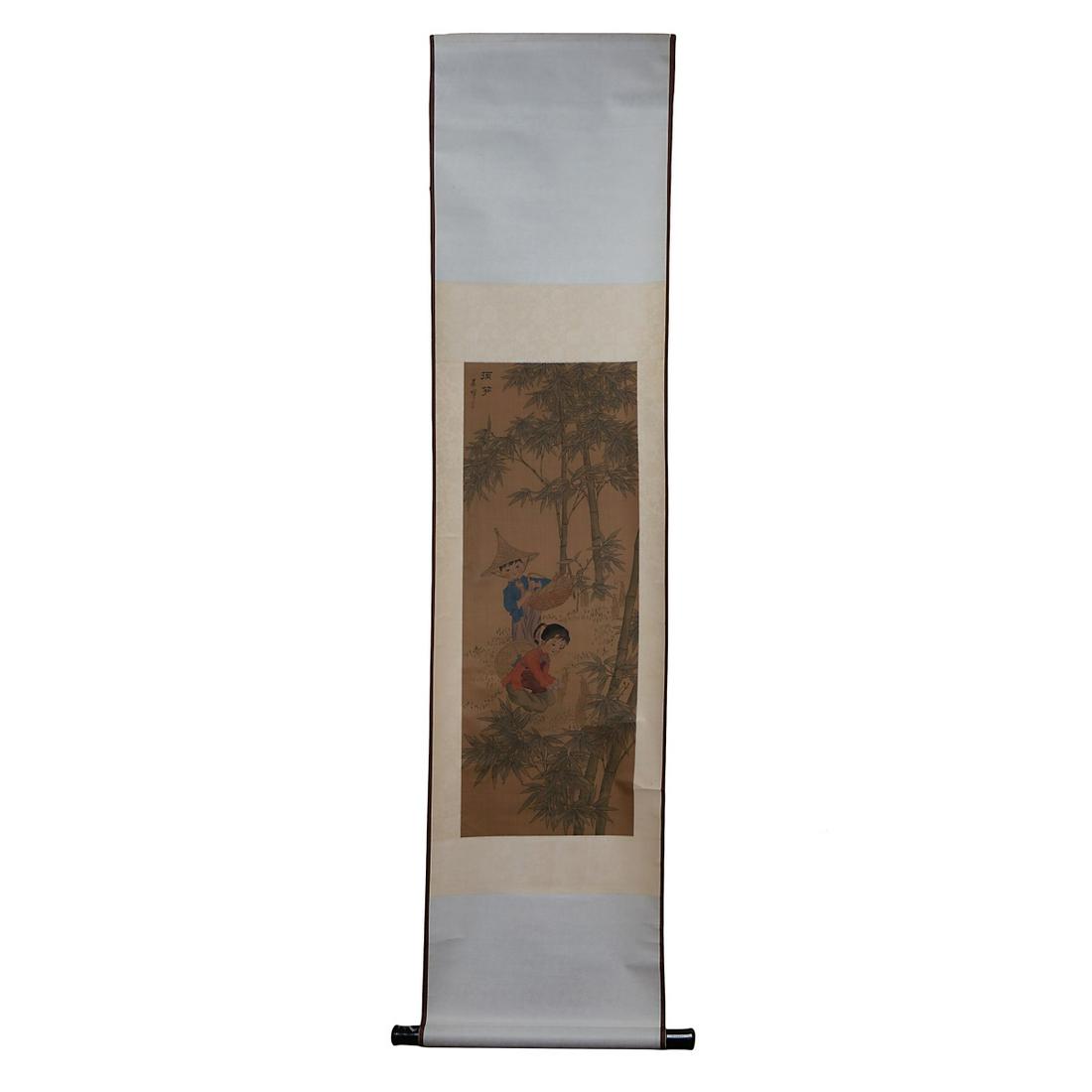 TWO CHINESE PAINTING SCROLLS (1 of 15)