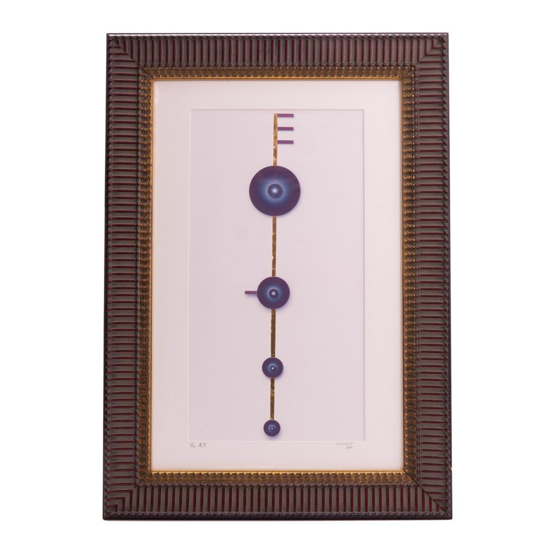 FRAMED ART "CIRCLES II" ACP 2/10 ALFONSO C. 2014 (1 of 6)