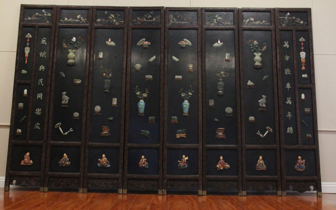 EIGHT-PIECE CHINESE FOLDING SCREEN (1 of 9)