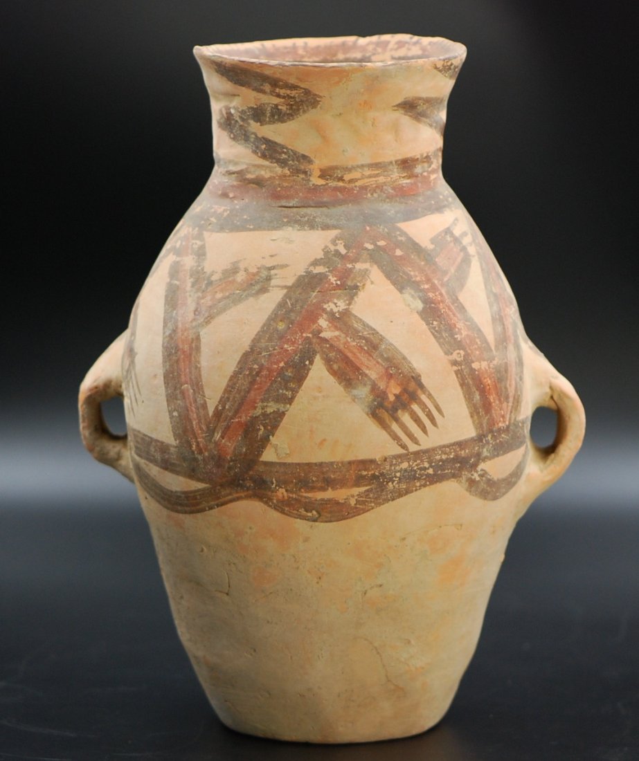 NEOLITHIC DOUBLE-HANDLED CERAMIC JAR (1 of 5)