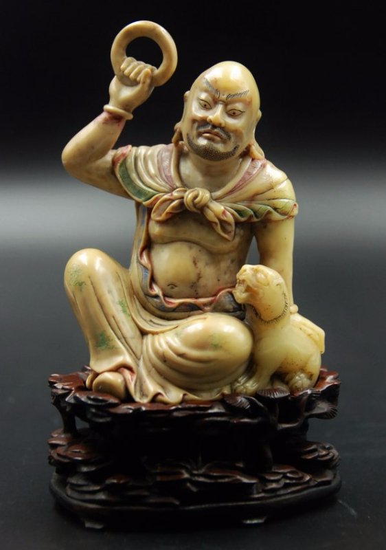 SOAPSTONE ARHAT CARVING (1 of 7)