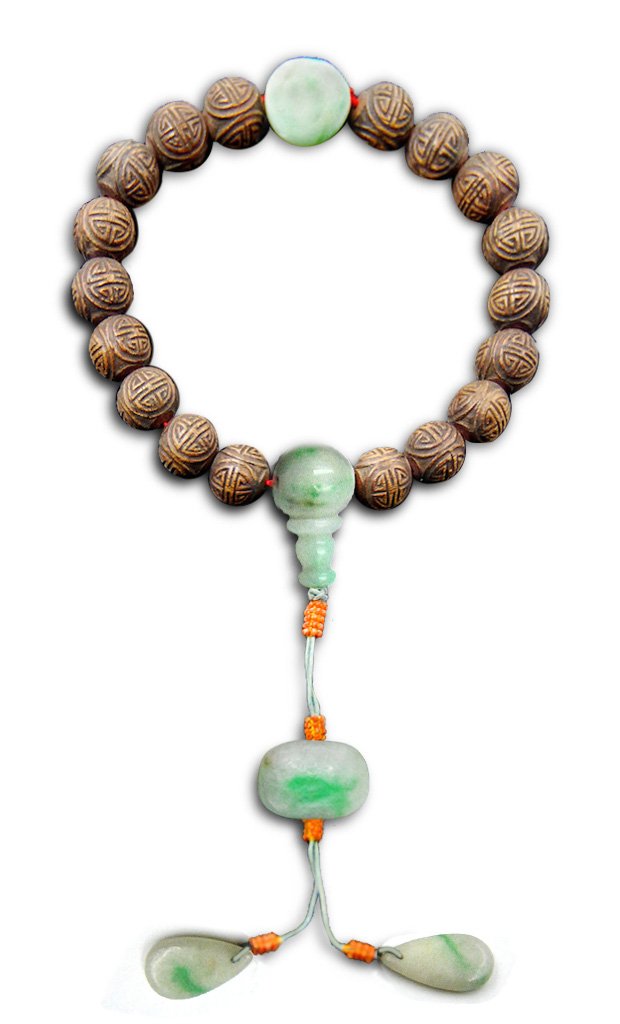 QING DYNASTY IMPERIAL AGARWOOD BEADS (1 of 2)