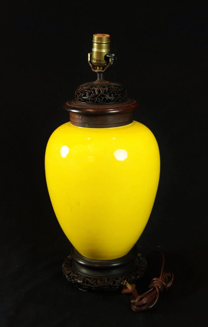 YELLOW ANTIQUE LAMP (1 of 7)