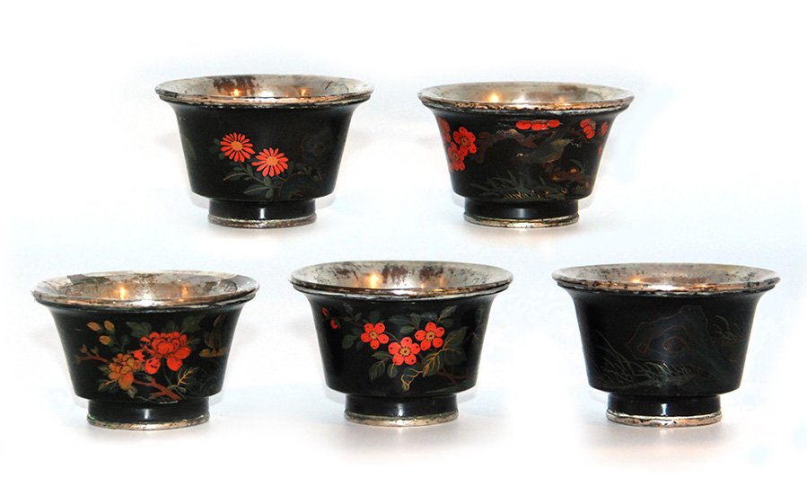 PAINTED CUP SET (1 of 6)