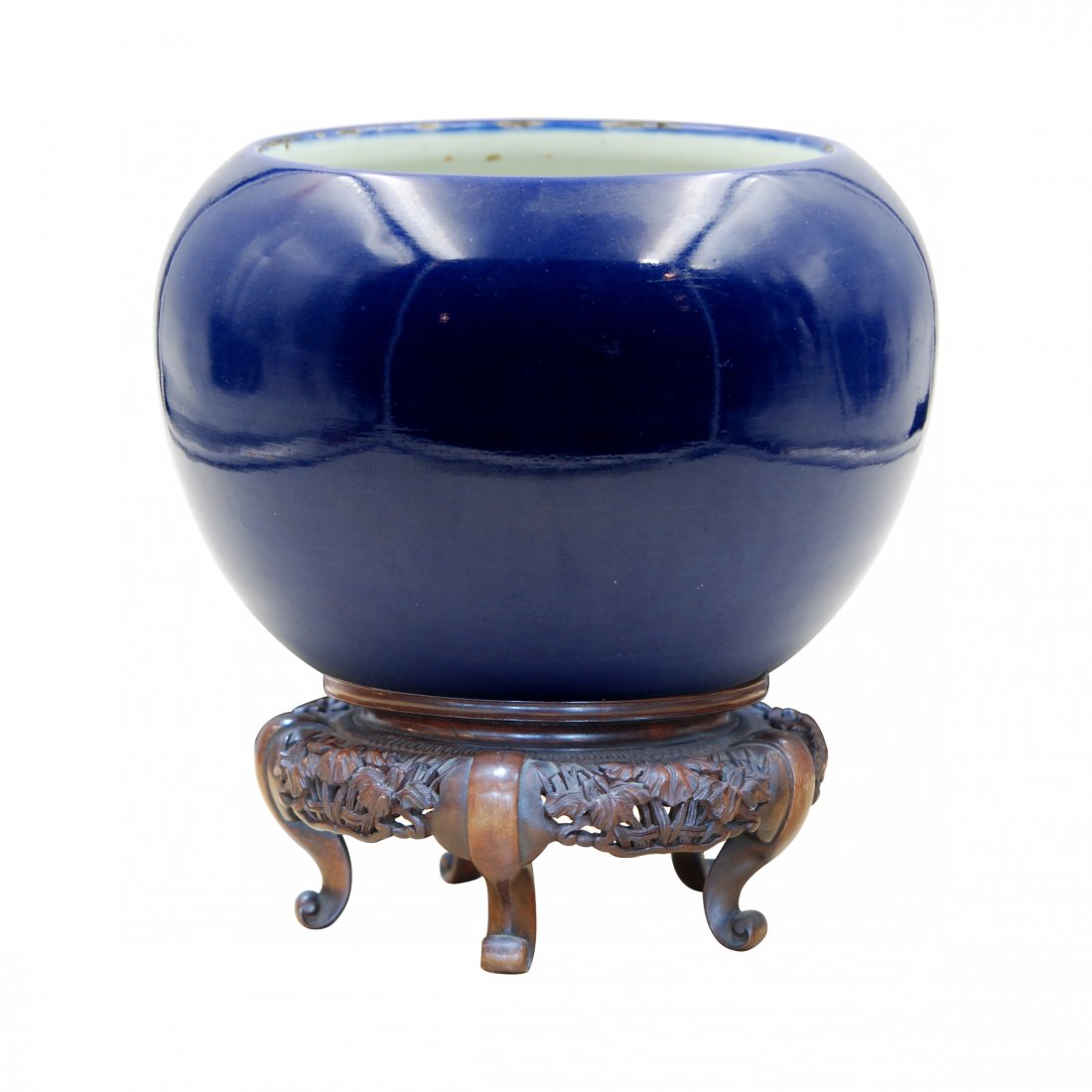 QING DYNASTY SACRIFICIAL BLUE BRUSH WASHER (1 of 1)