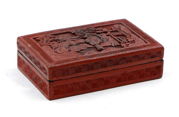 CINNABAR LACQUER BOX (1 of 3)