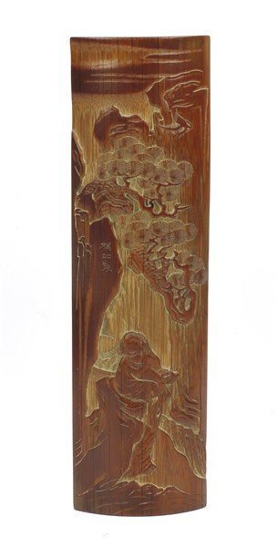 bamboo carved wrist rest (1 of 2)