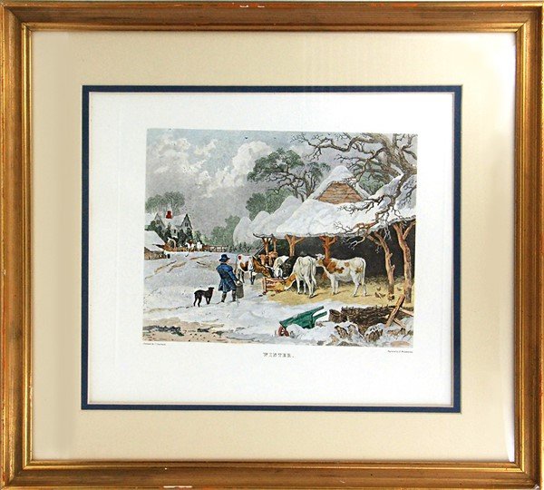 WINTERSCAPE PAINTED PRINT (1 of 1)