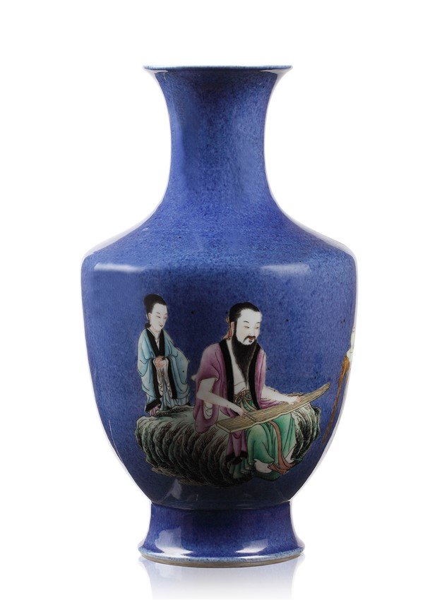 SACRIFICIAL BLUE GLAZE VASE (1 of 3)