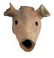 JAPANESE EARTHENWARE HANIWA DOG HEAD