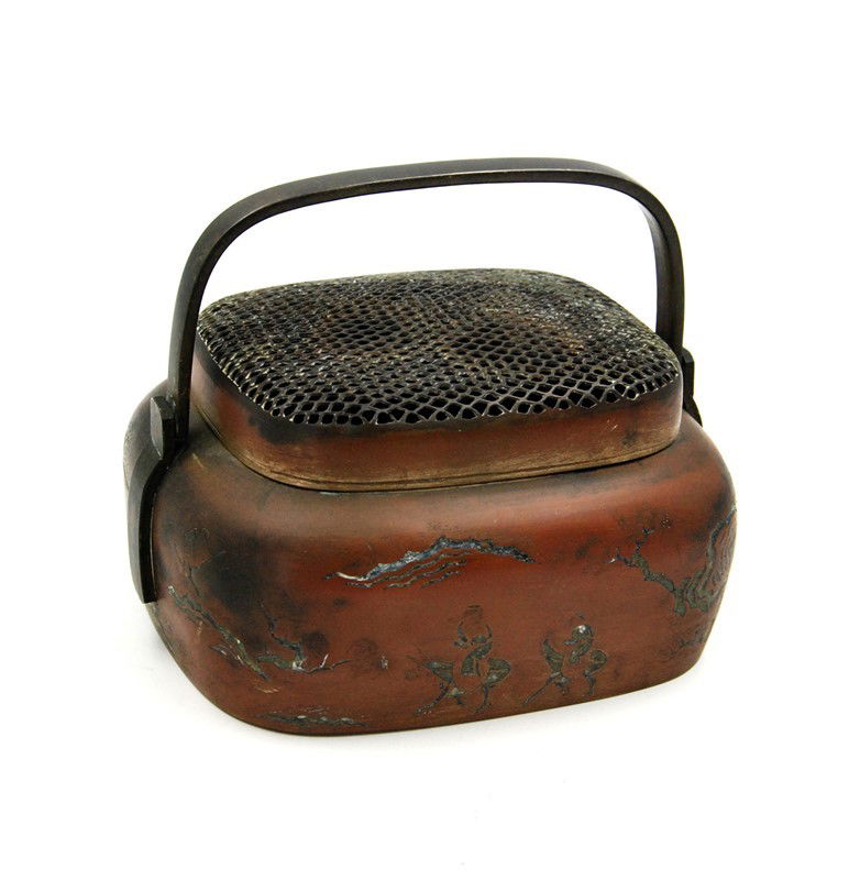 CHINESE ANTIQUE BRONZE HANDWARMER (1 of 4)