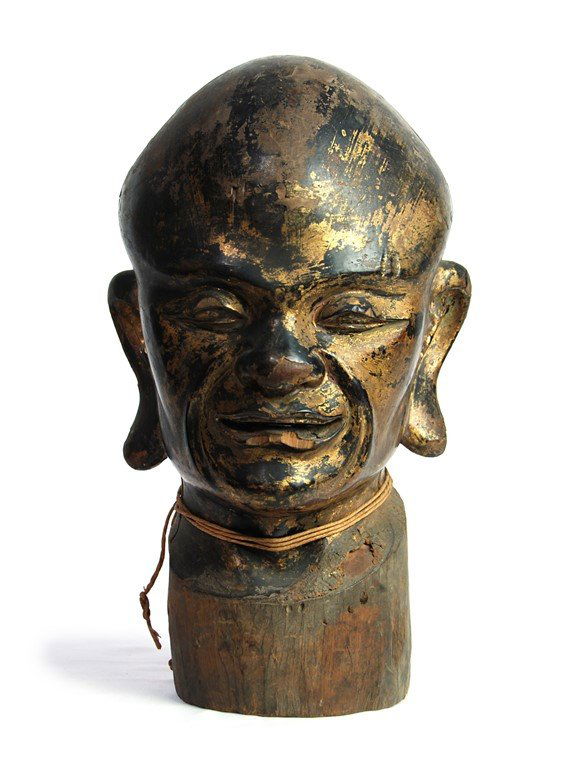 EDO GILT BUDDHA HEAD (1 of 2)