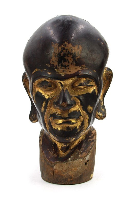 EDO GILT BUDDHA HEAD (1 of 2)
